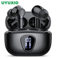 UYUXIO BT5.4 Wireless Ear Buds with LED Display HiFi Stereo Earbuds Headphones with IP7 Waterproof ENC Noise Cancelling Earphone
